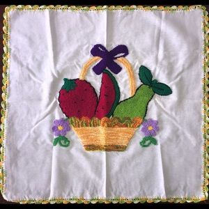 Embroidered Kitchen Linens